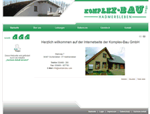 Tablet Screenshot of komplexbau.com